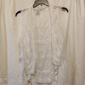 Great condition! Flowly lace vest womens size large